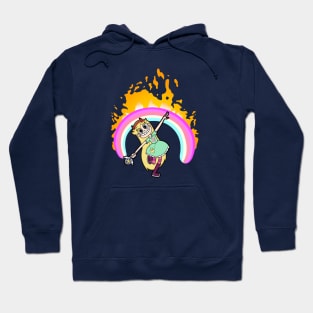 Rainbow on Fire Hoodie